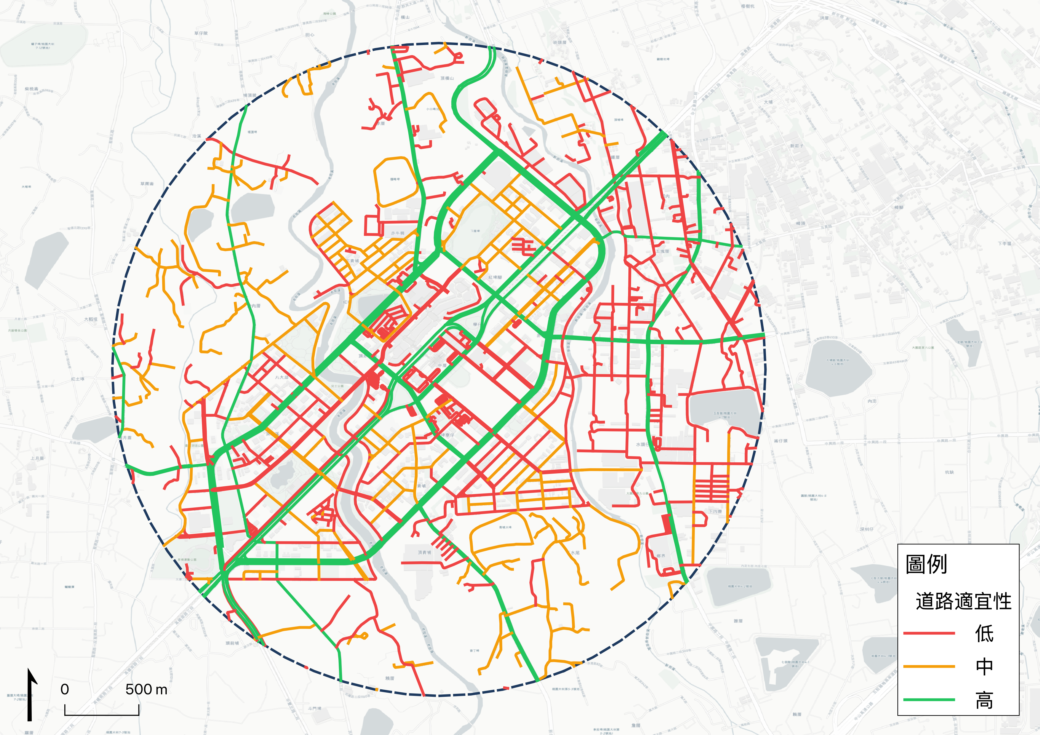 Step 3 · Assess feasibility: road suitability for autonomous shuttle operations.